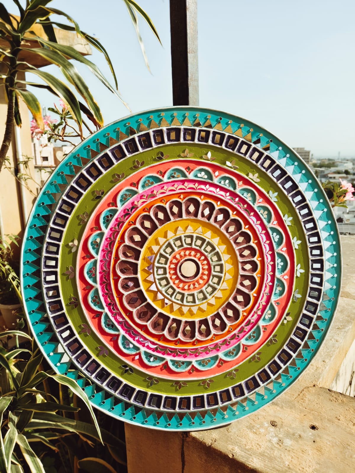 Floral Encast Platter